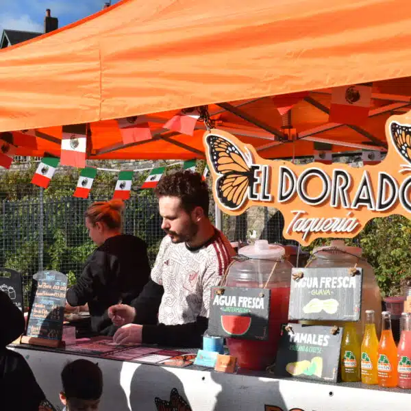 El Dorado Taqueria - serving customers at a market