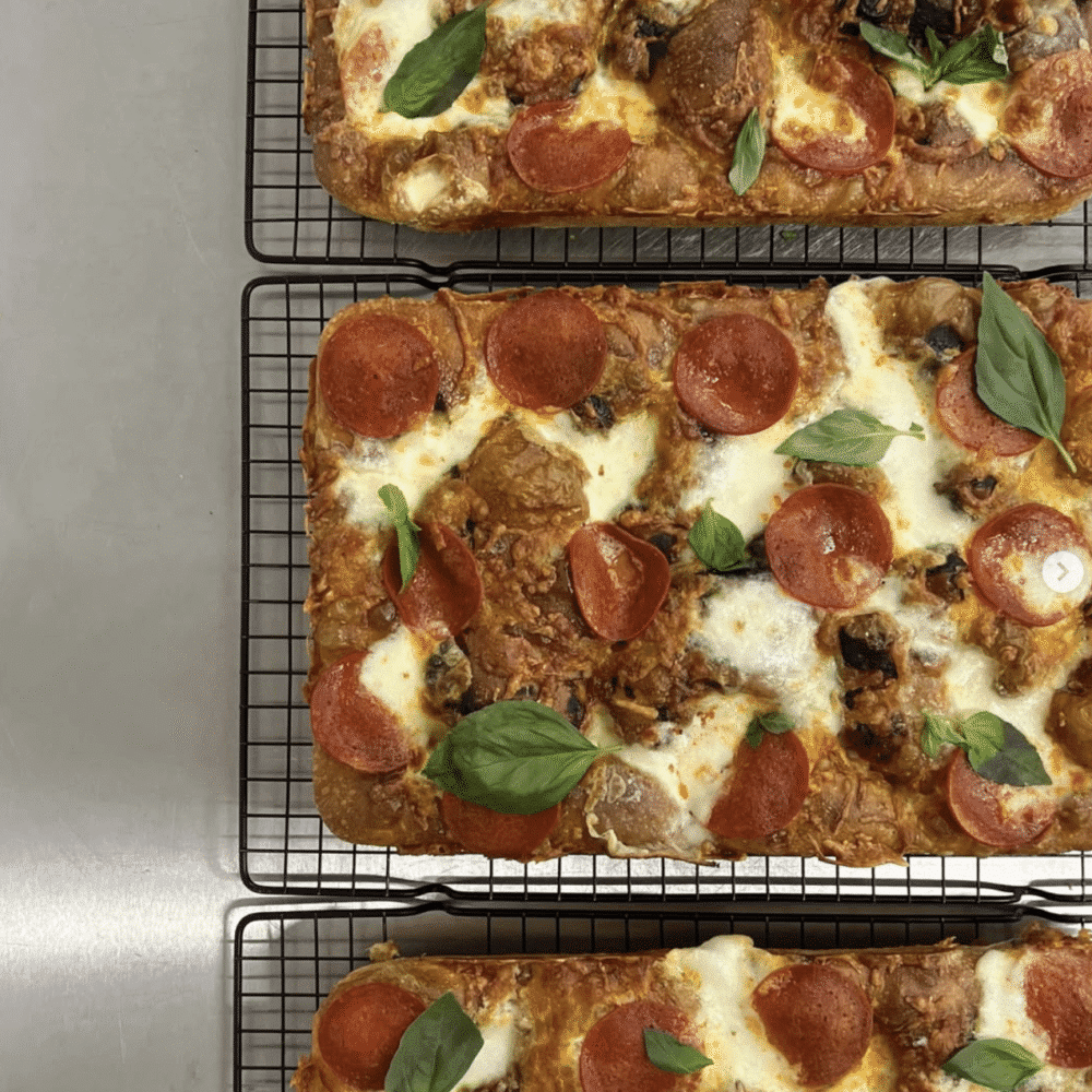 Slices of pizza