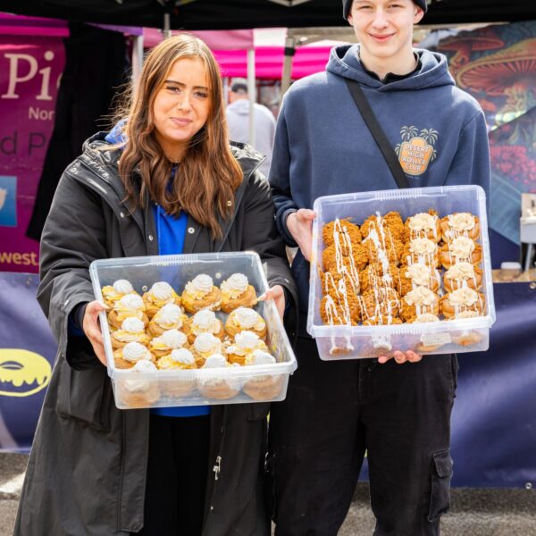 Doughnuts stall at St Helens Artisan Market