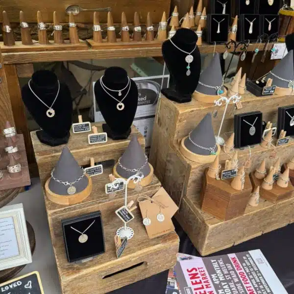 Jewellery stall at St Helens Artisan Market