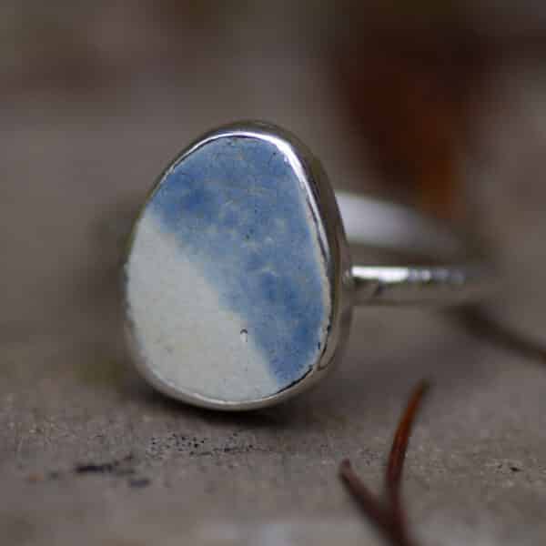 Two Tone Pottery Ring by Ebb & Evergreen