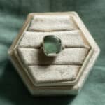 Aqua Coloured Sea Glass Ring