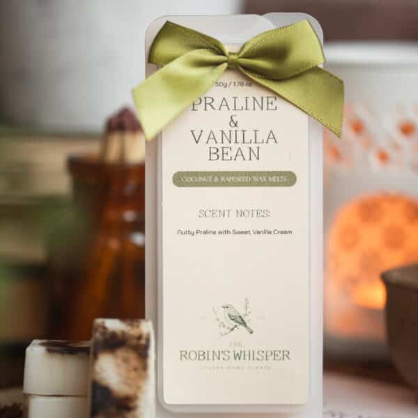 Praline & Vanilla Bean wax melt by The Robin’s Whisper