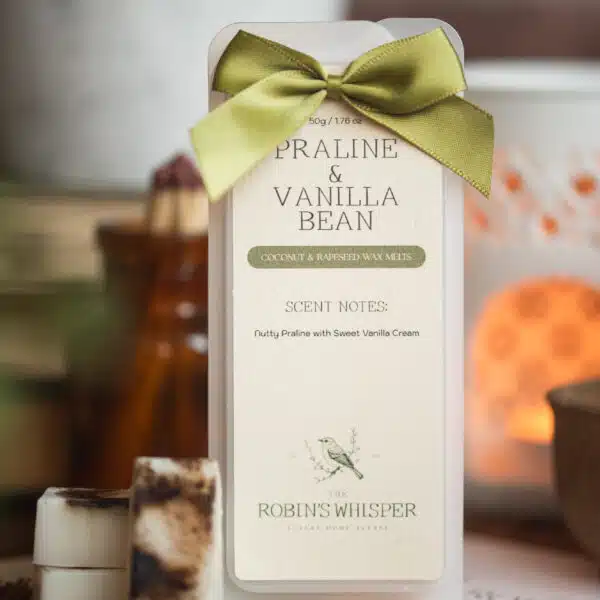 Praline & Vanilla Bean wax melt by The Robin’s Whisper