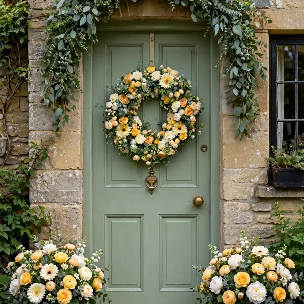 Yellow Wreath, Elle Blooms and Prints