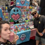 Nikky and Stevie from Innabox with Their Invisible Illness Club Stall Display