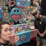 Nikky and Stevie from Innabox with Their Invisible Illness Club Stall Display