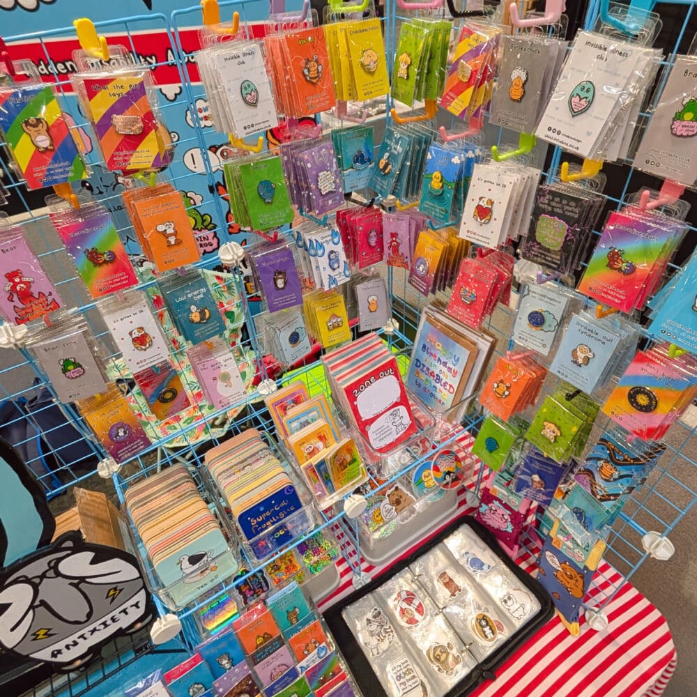The Invisible Illness Club Stall Display at Comic Con Midlands 2026
